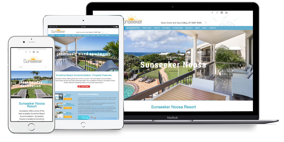 Sunseeker Noosa Website Design