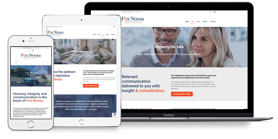 Responsive Website Design for Fox Noosa