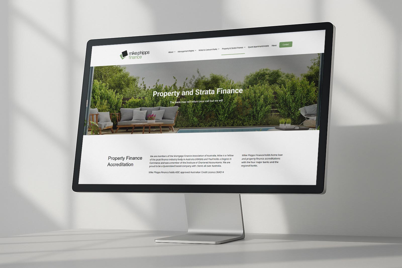 Visit Mike Phipps Finance to view the live website.