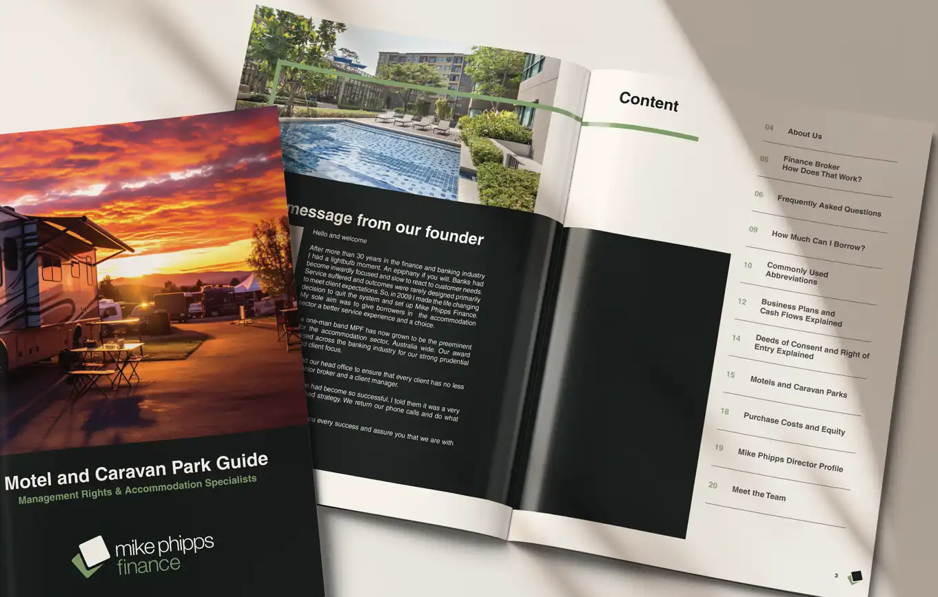 Brochure and publication design by a Sunshine Coast design studio for Mike Phipps Finance