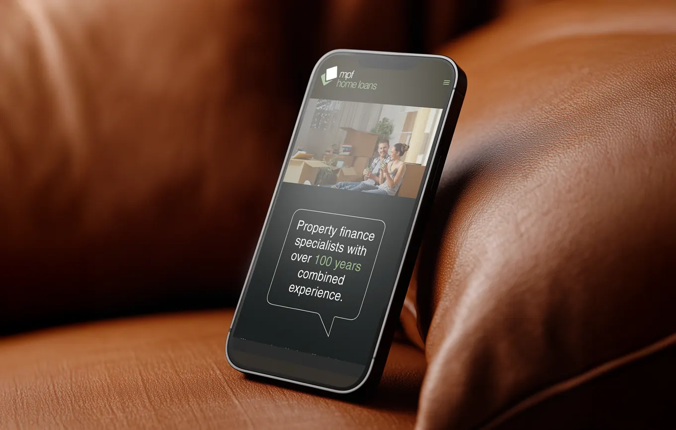 Mobile website design by a Sunshine Coast design studio for MPF Home Loans