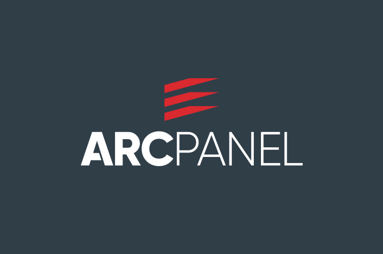ARCPANEL brand mark used across brochure and marketing collateral design