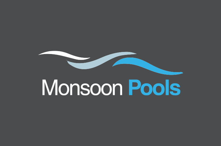 small business branding – Monsoon Pools logo design