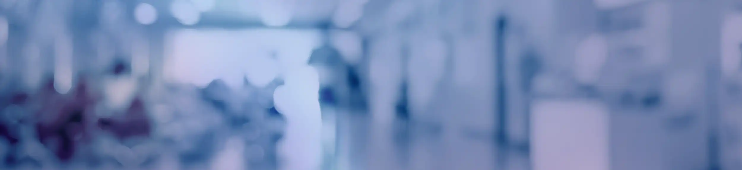 Abstract healthcare interior used as background header for medical branding and web design project