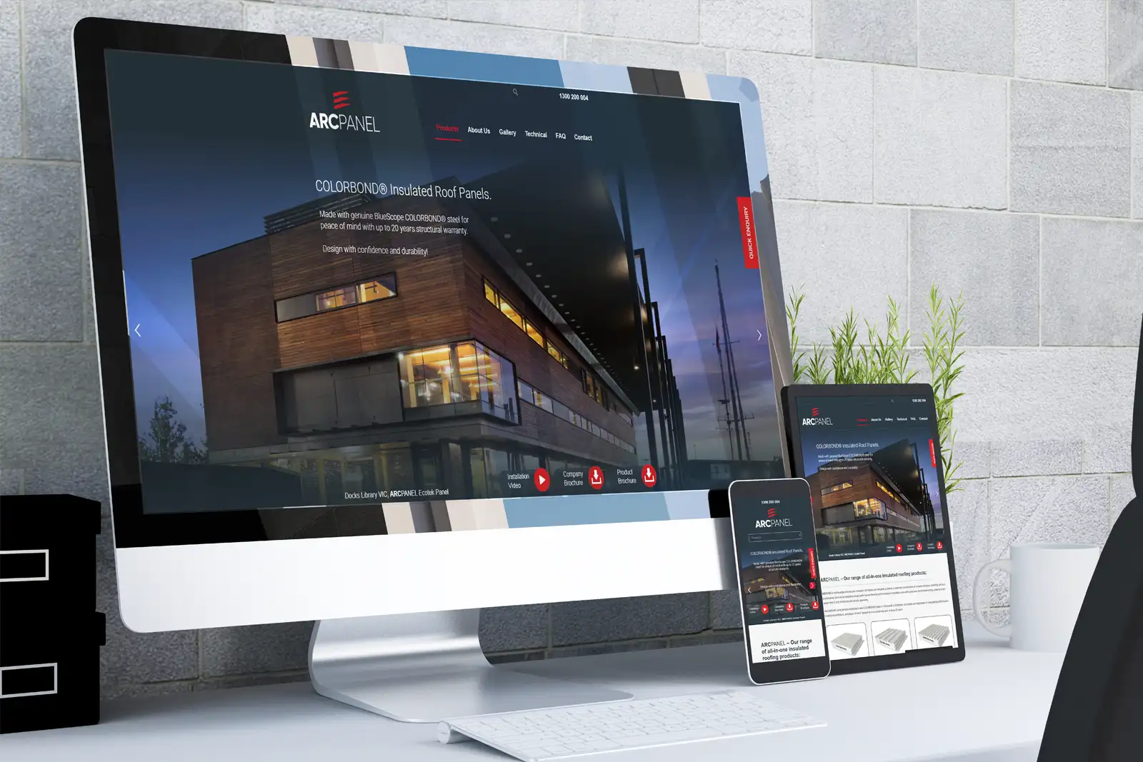 Visit ARCPANEL to view the live website.