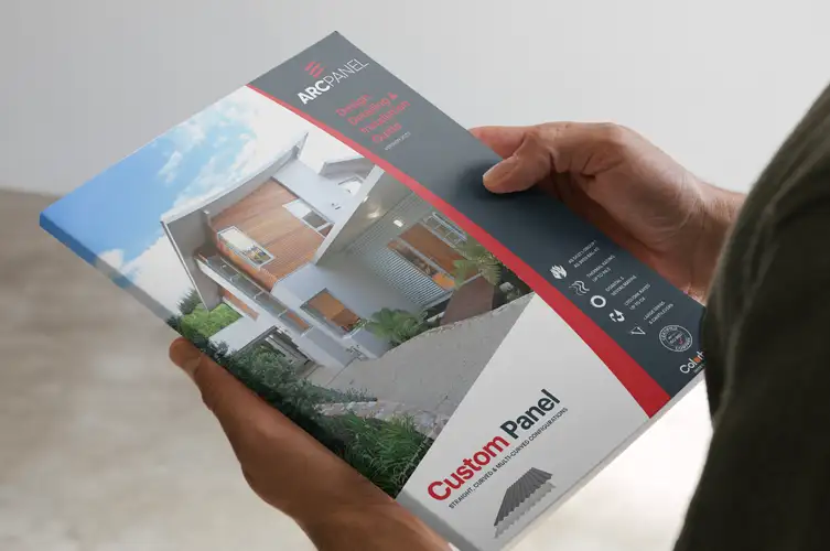 Technical product manual design for ARCPANEL Custom Panel system
