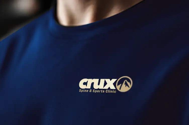 Crux Spine & Sports Clinic Branded Apparel Branded apparel featuring the Crux Spine & Sports Clinic logo