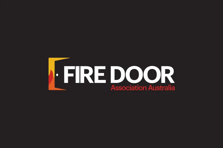 Brand and website design logo for Fire Door Association Australia