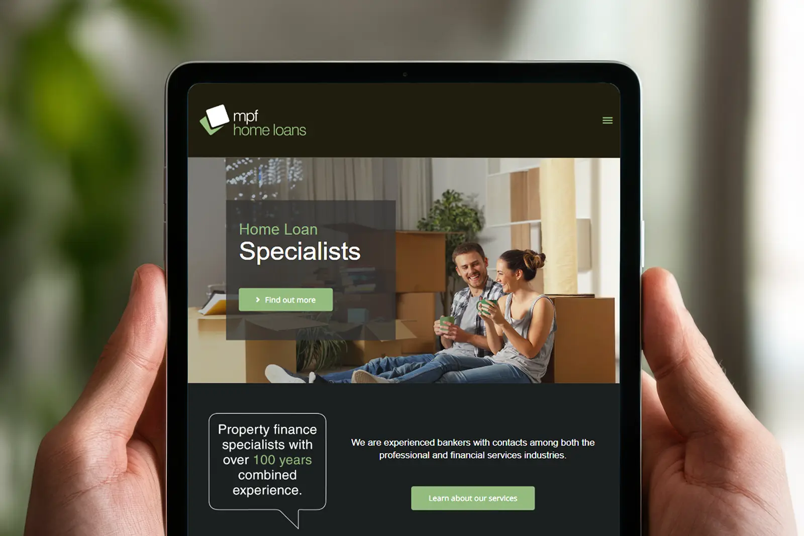 Visit Holmans to view the live website.